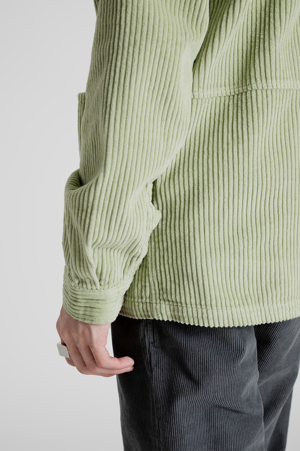 Kestin Armadale Overshirt in Pistachio Cord