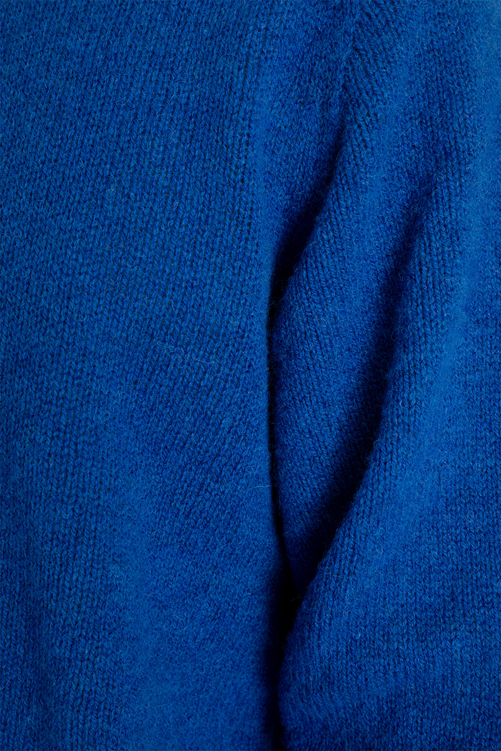 Kestin Brushed Shetland Crew Sweater in Cobalt
