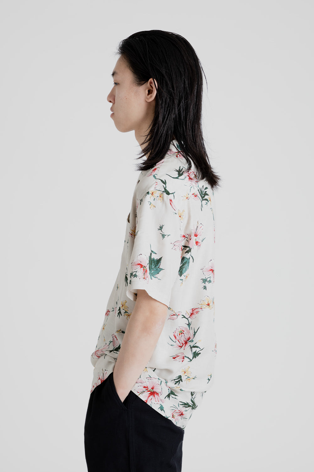 Kestin Crammond Shirt in Ecru Floral