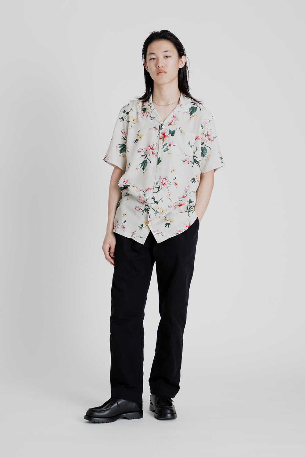 Kestin Crammond Shirt in Ecru Floral