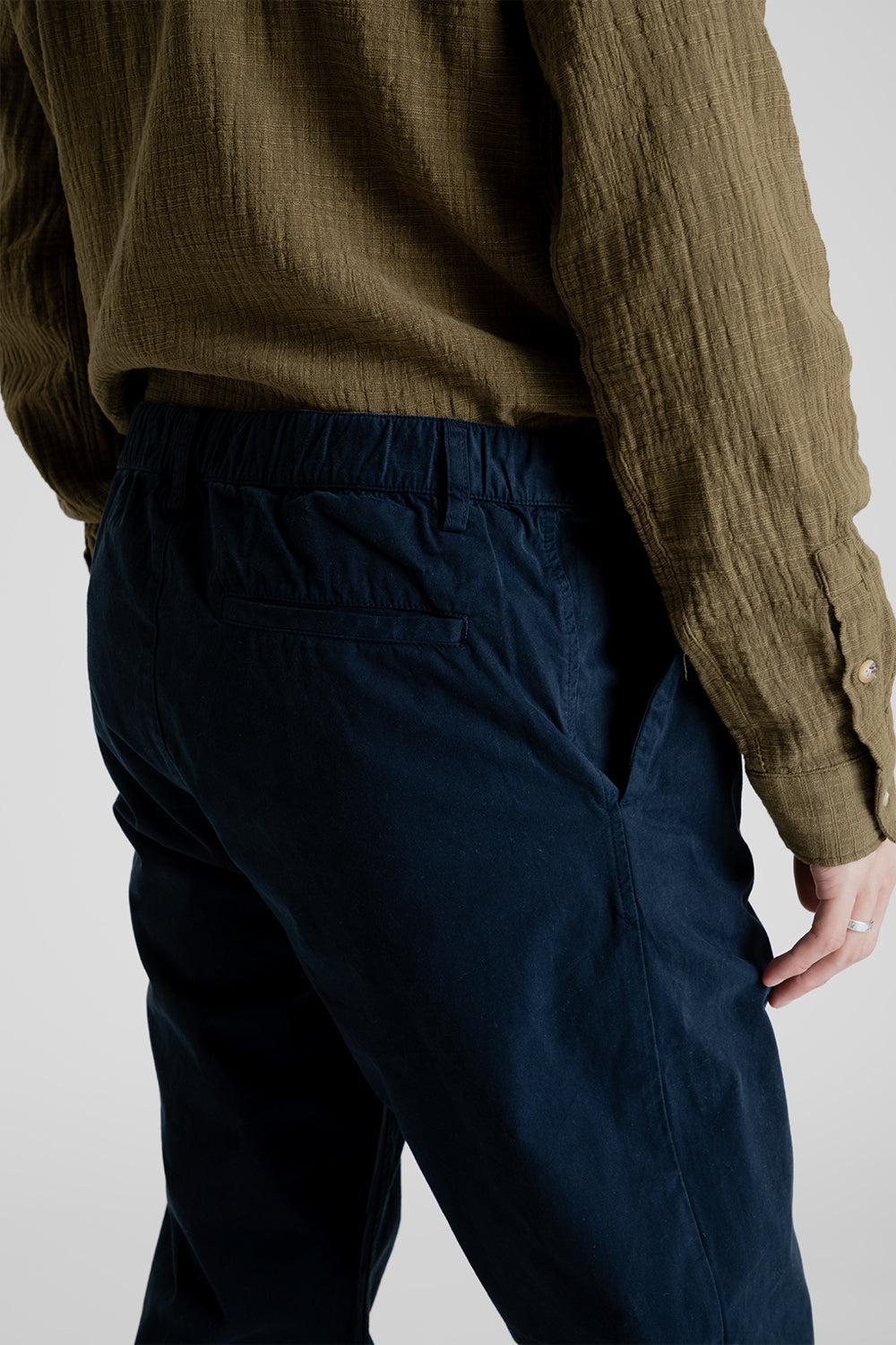 Kestin Inverness Trouser in Navy Twill