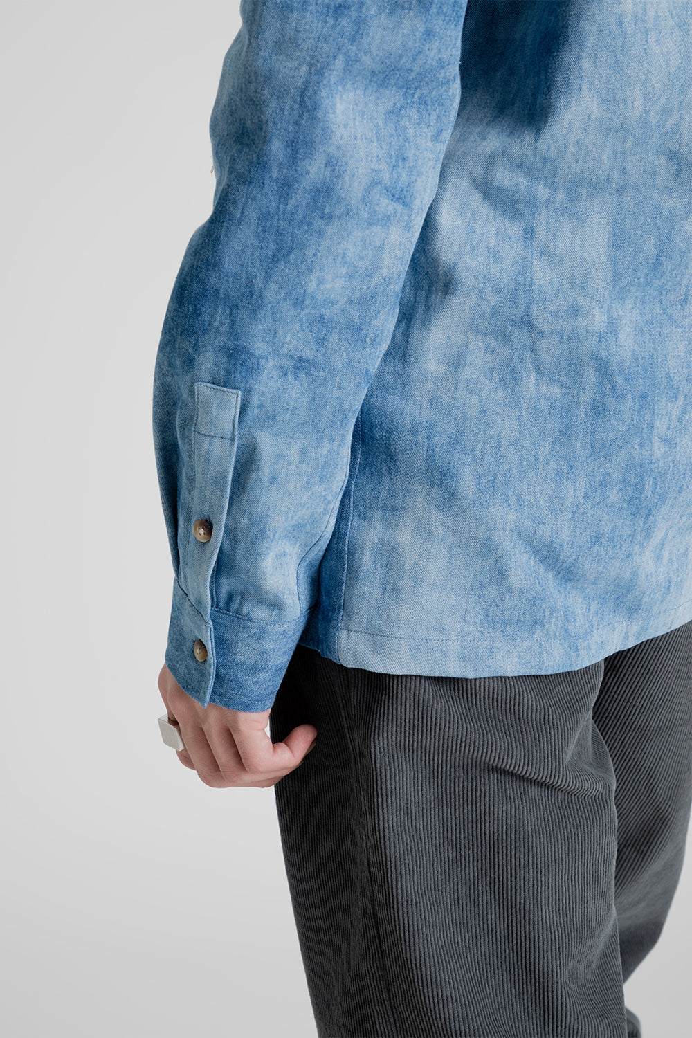 Kestin Tain Shirt in Sky Blue Rope