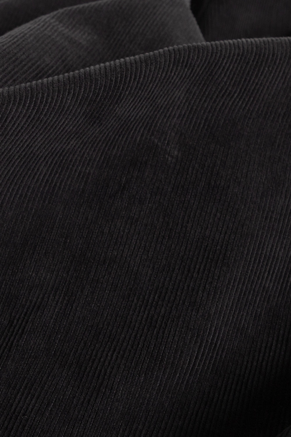 Knickerbocker chore shirt corduroy black front