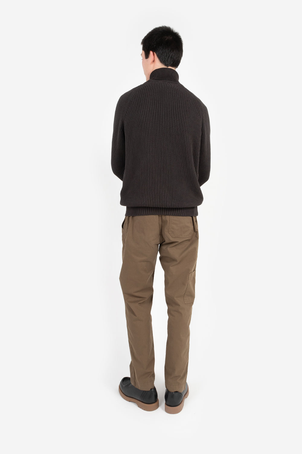 knickerbocker heavy Rib Turtleneck Sweater Black