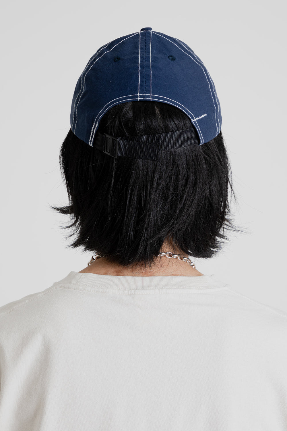 Lite Year Nylon Taffeta 6 Panel Cap in Navy