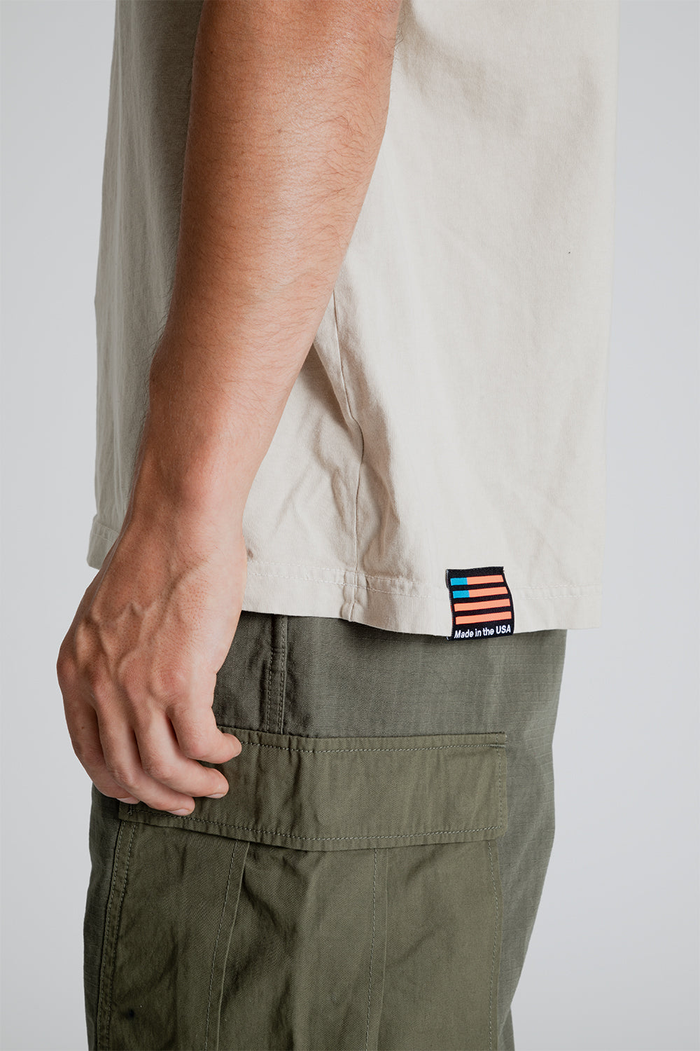 Lite Year Classic Fit Short Sleeve Tee in Natural