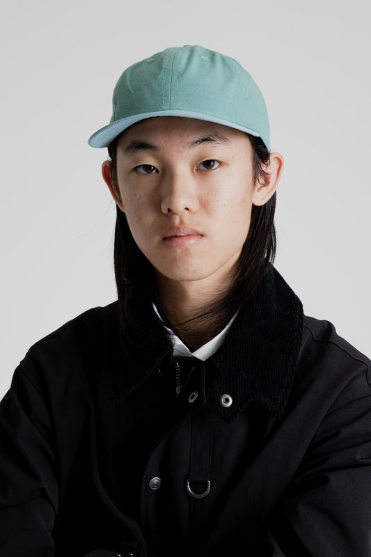 Lite Year 2-Tone Cotton Ripstop/Nylon 6 Panel Cap in Patina Green/Blue