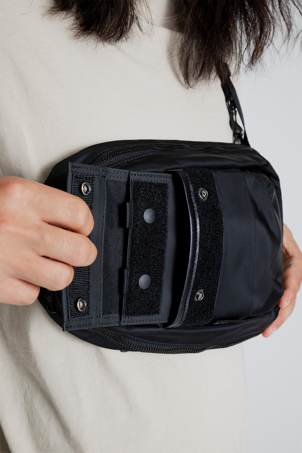 Master-Piece Age Sling Bag in Black