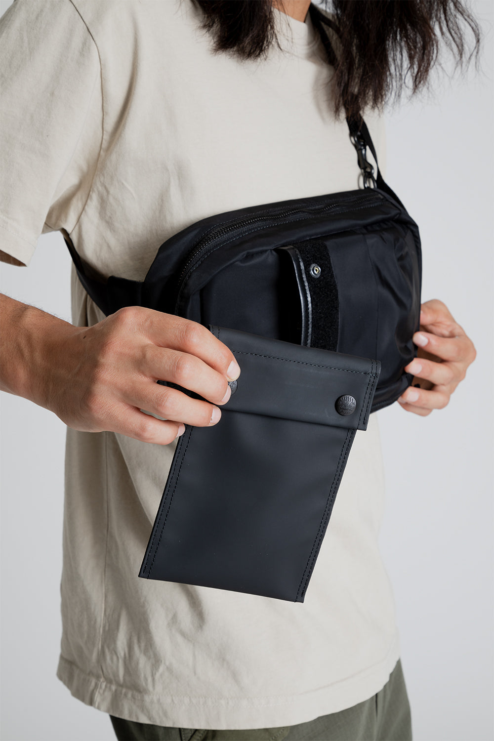 Master-Piece Age Sling Bag in Black