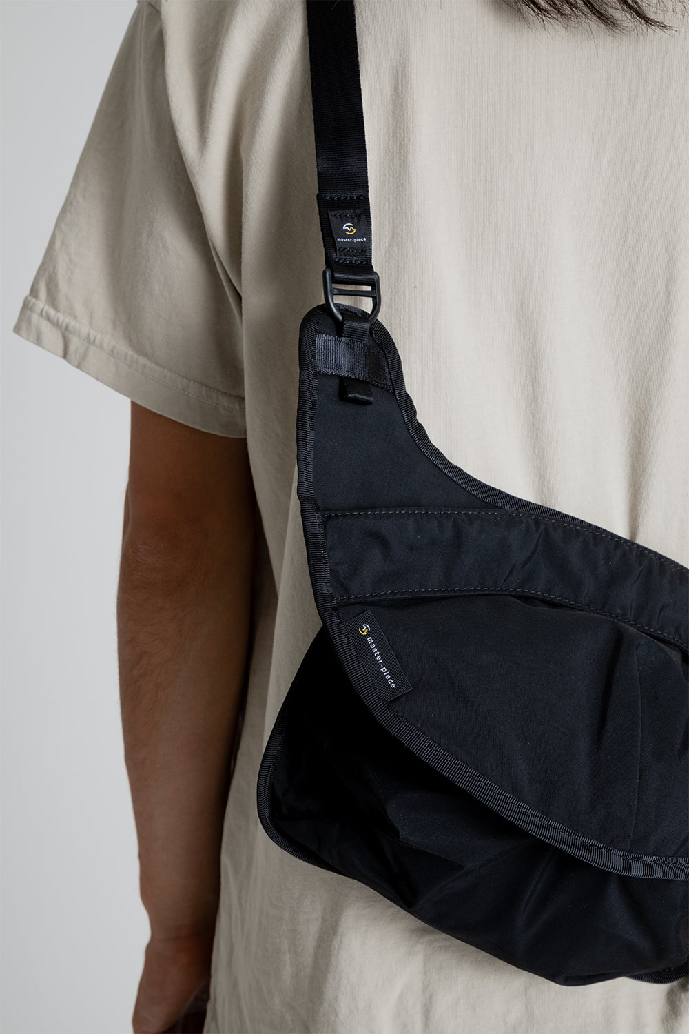 Master-Piece Face Shoulder Bag in Black
