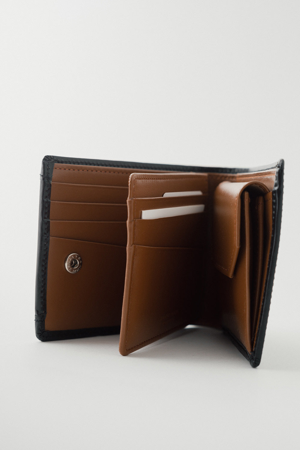 Master-Piece Notch Bifold Wallet in Black