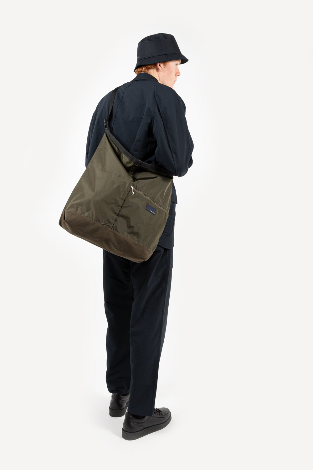 nanamica utility shoulder bag in olive