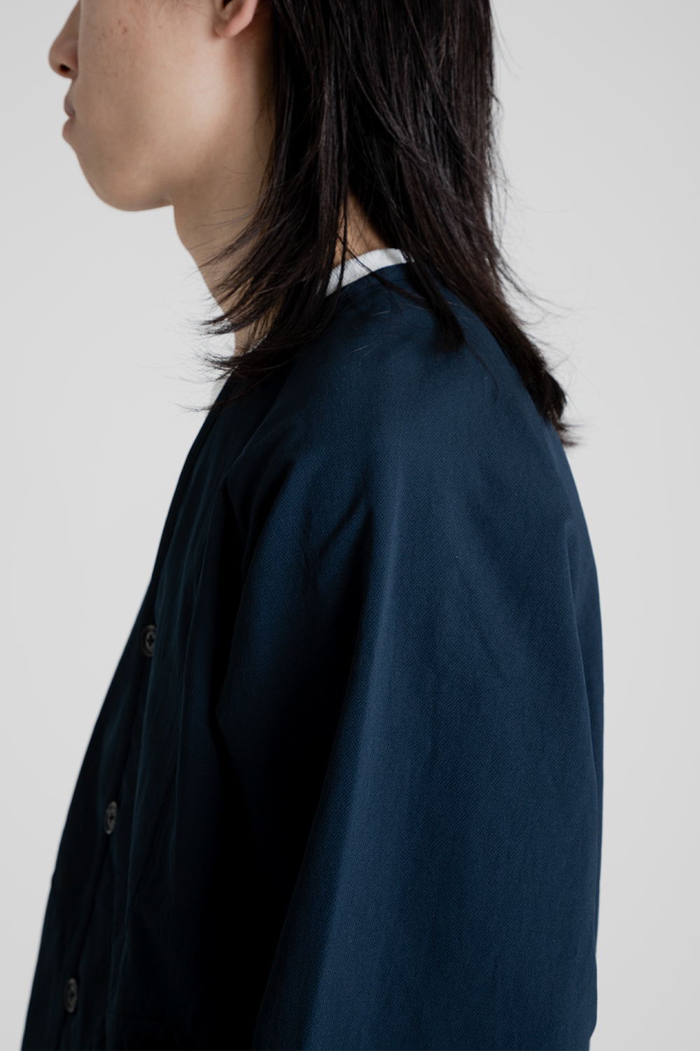 Nanamica Alphadry Cardigan in Navy