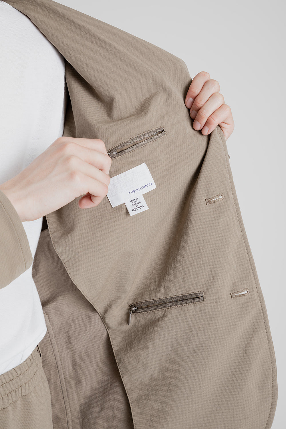Nanamica Alpadry Club Jacket in Taupe