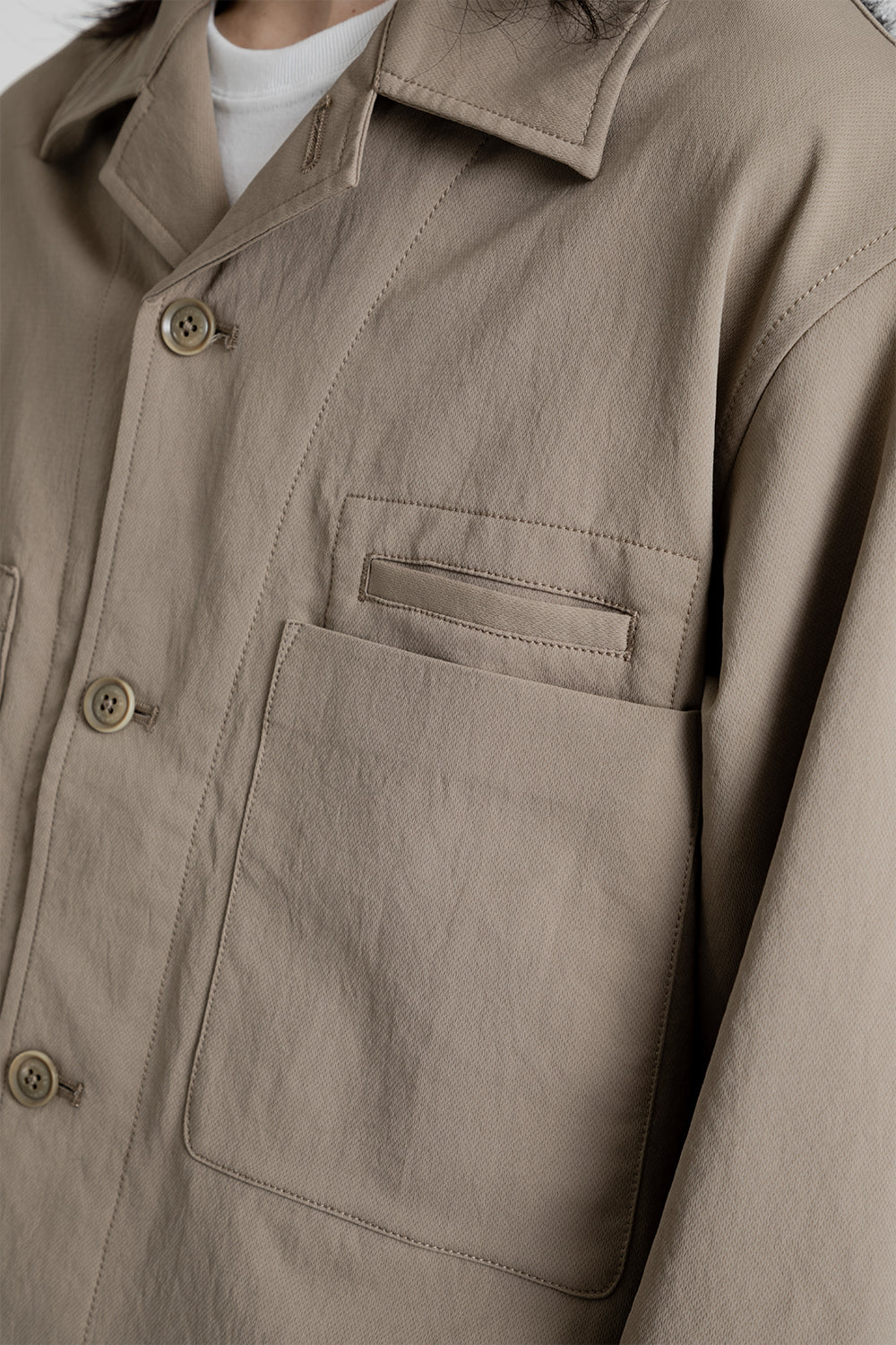 Nanamica Alphadry Shirt Jacket in Taupe