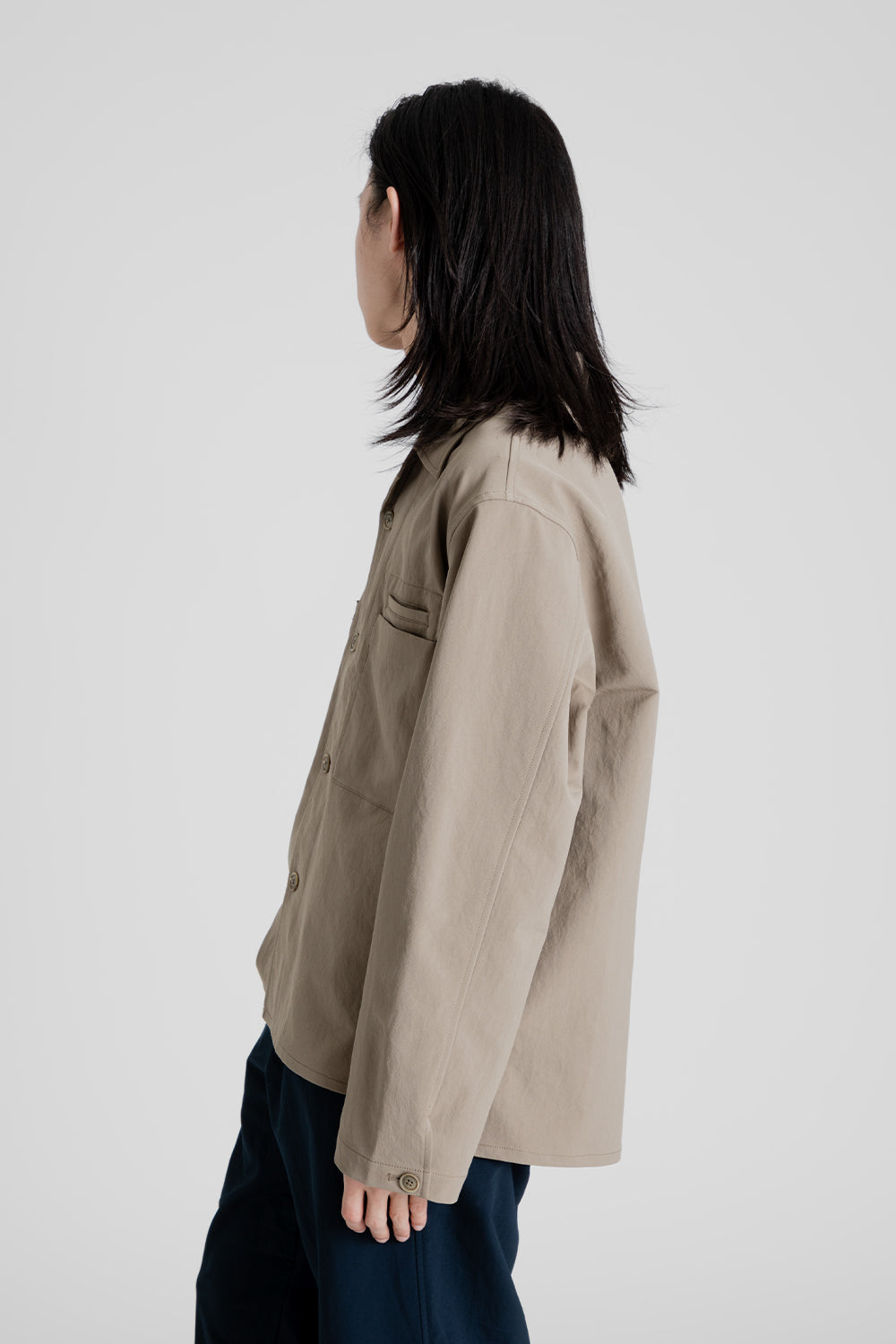 Nanamica Alphadry Shirt Jacket in Taupe