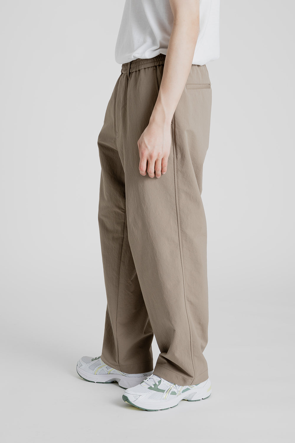 Nanamica Alphadry Wide Easy Pants in Taupe