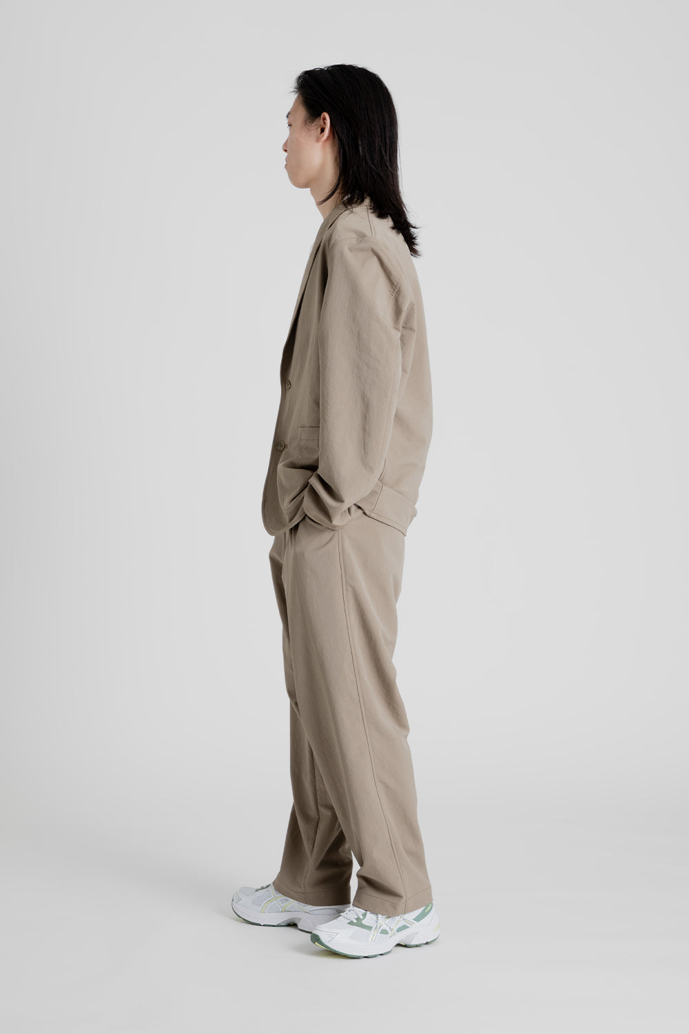 Nanamica Alphadry Wide Easy Pants in Taupe