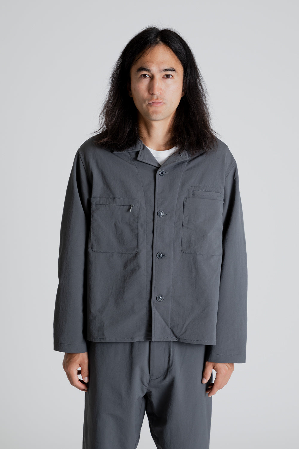 【再販】nanamica ALPHADRY Shirt Jacket S ブラック ジャケット・アウター