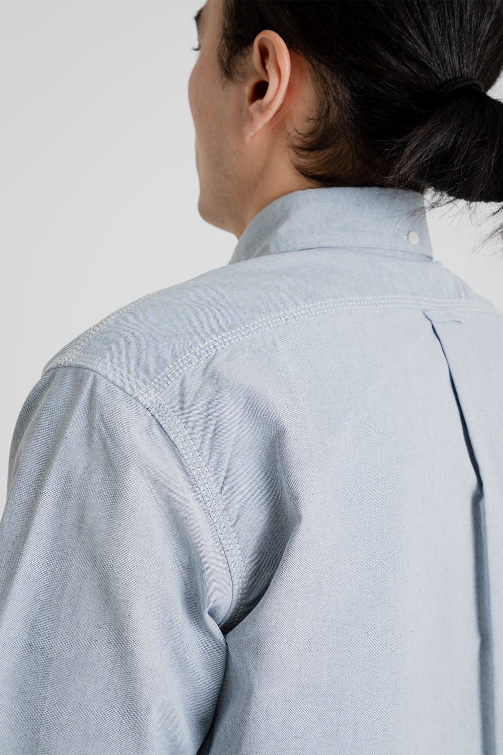 Nanamica Button Down Wind Shirt in Grayish Navy