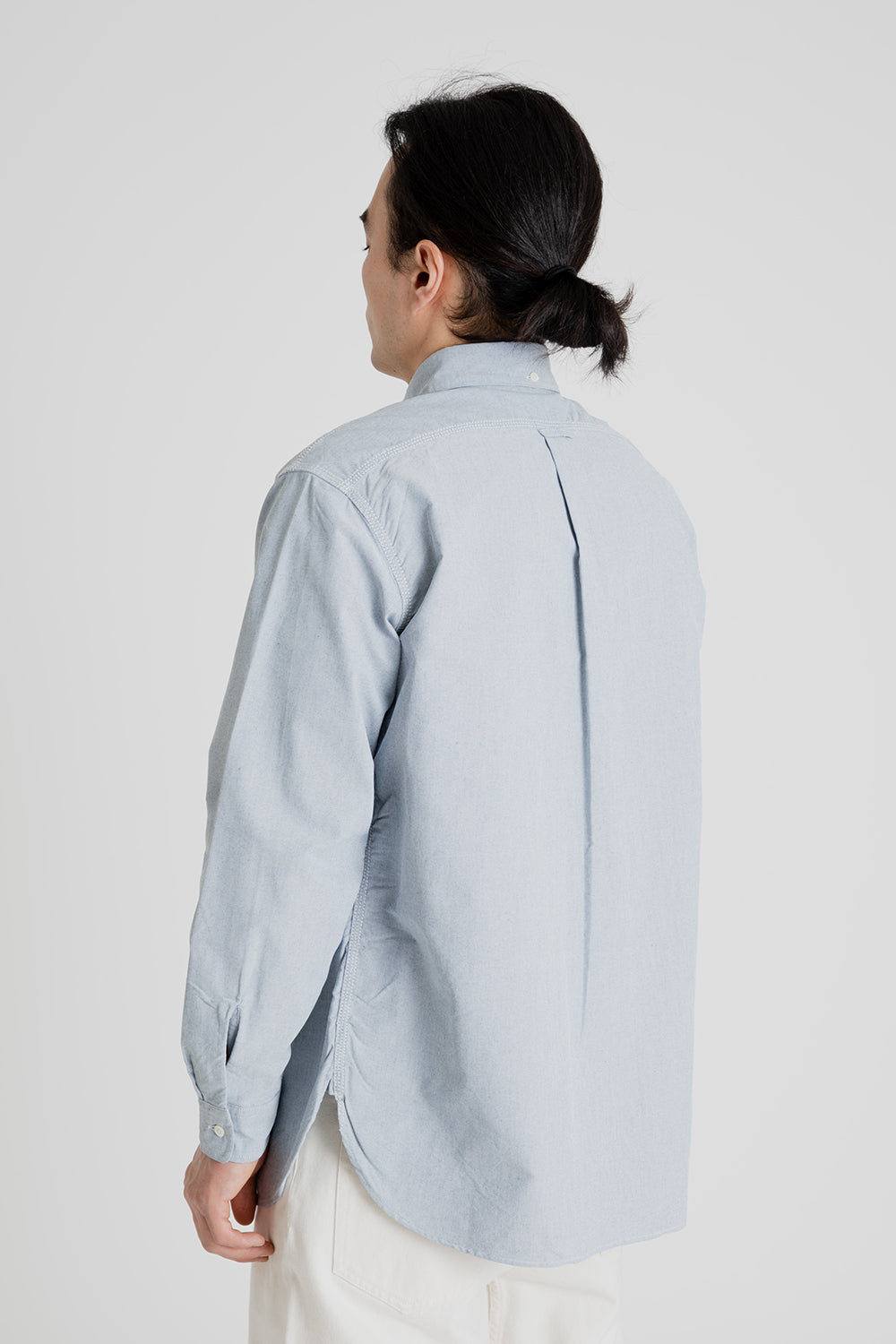 Nanamica Button Down Wind Shirt in Grayish Navy