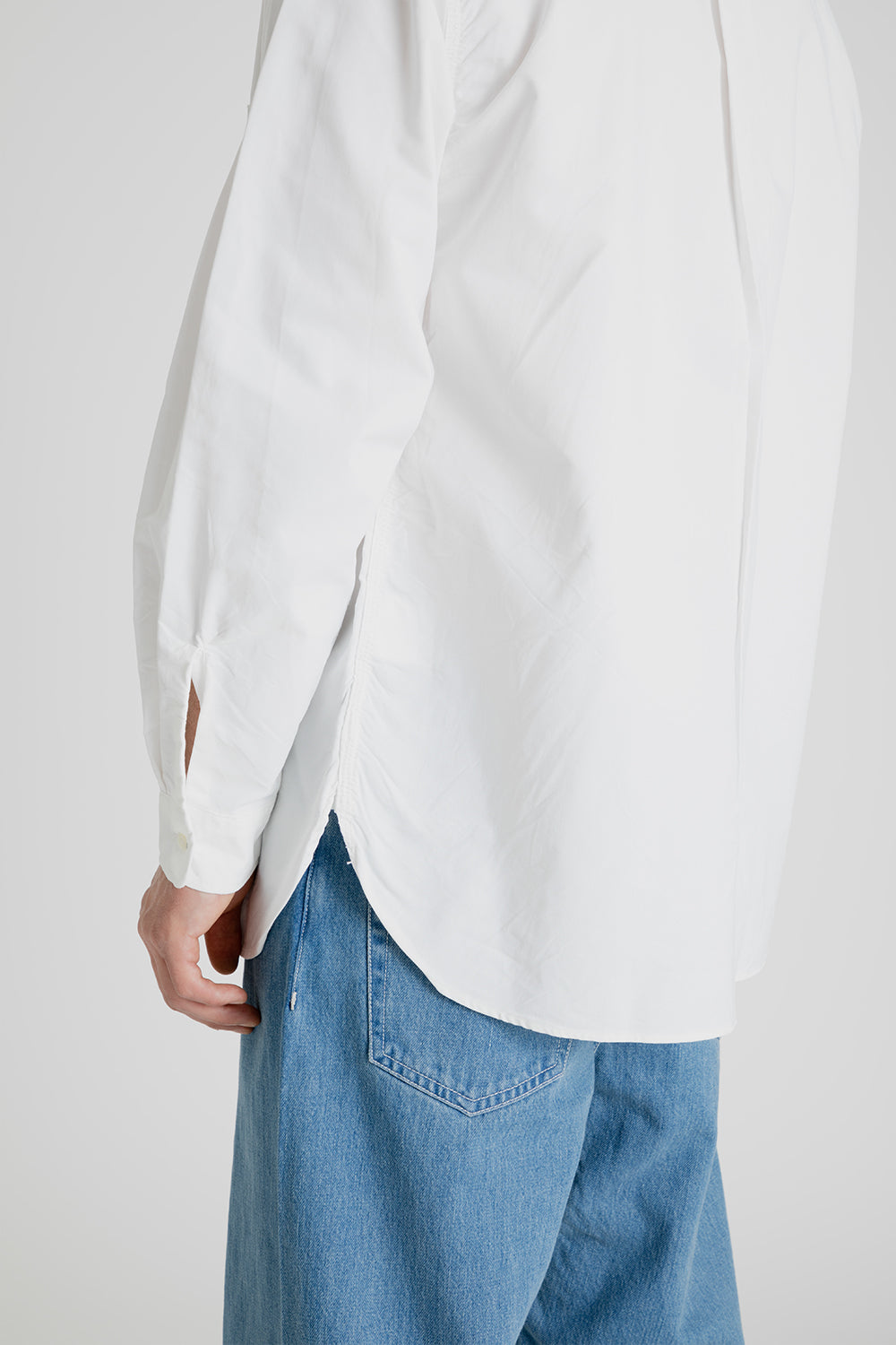 Nanamica Button Down Wind Shirt in White