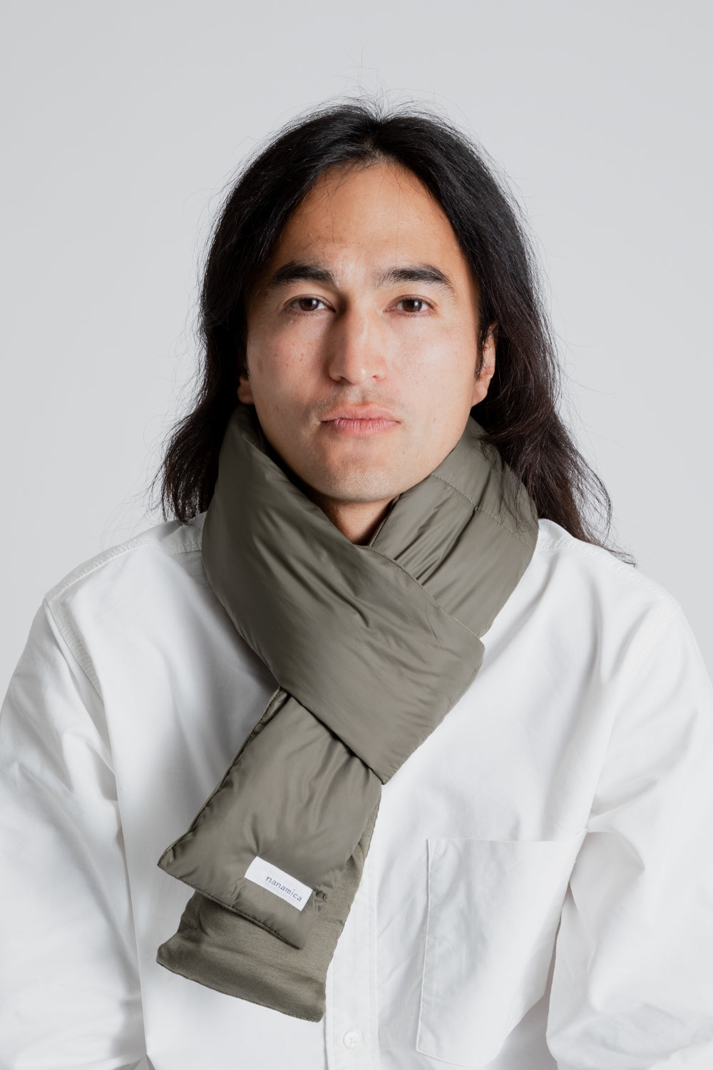 Nanamica Down Muffler in Khaki