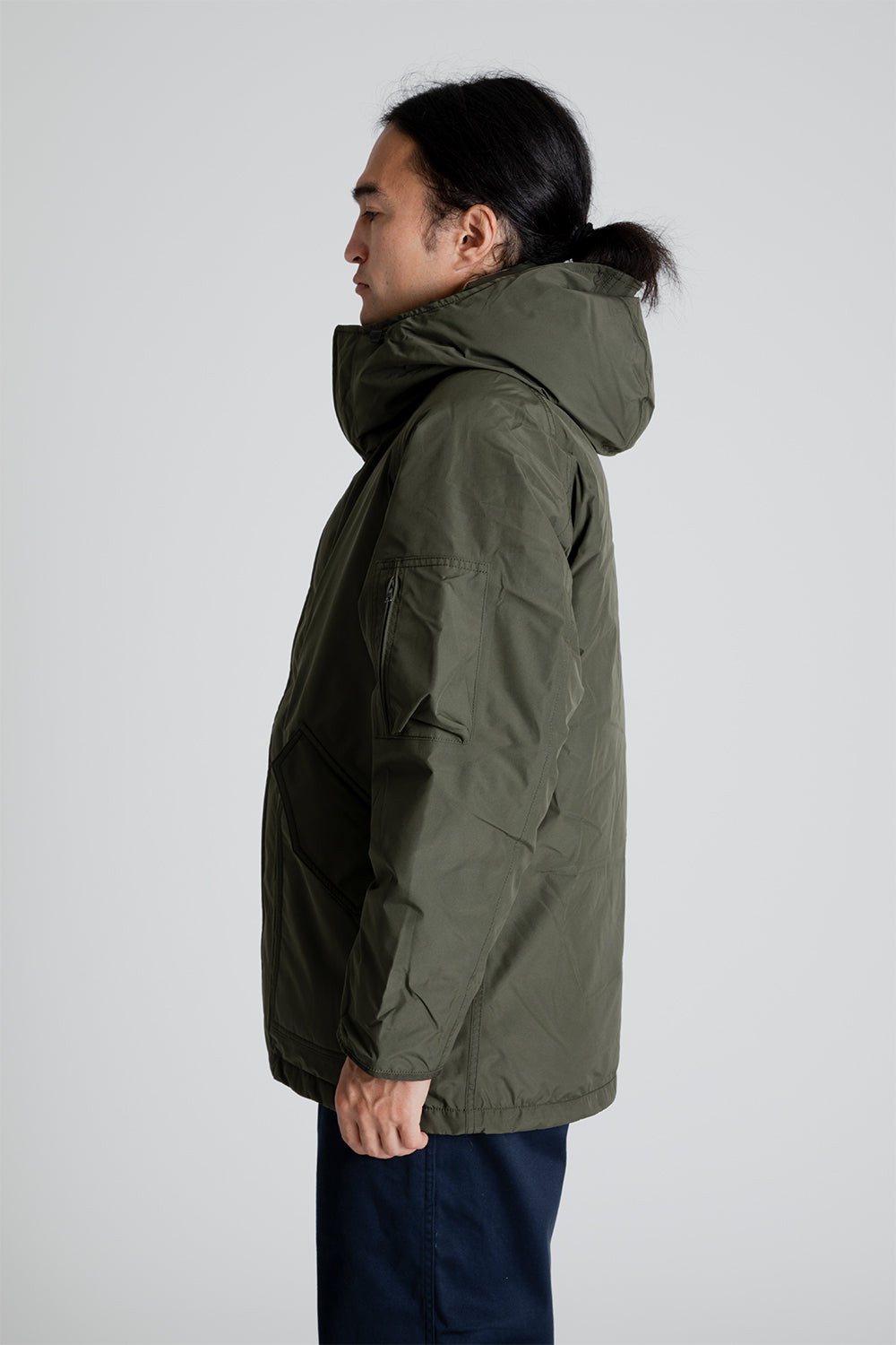 Nanamica GORE-TEX Down Coat in Khaki Green
