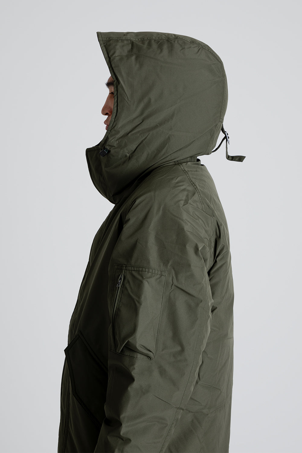 Nanamica GORE-TEX Down Coat in Khaki Green