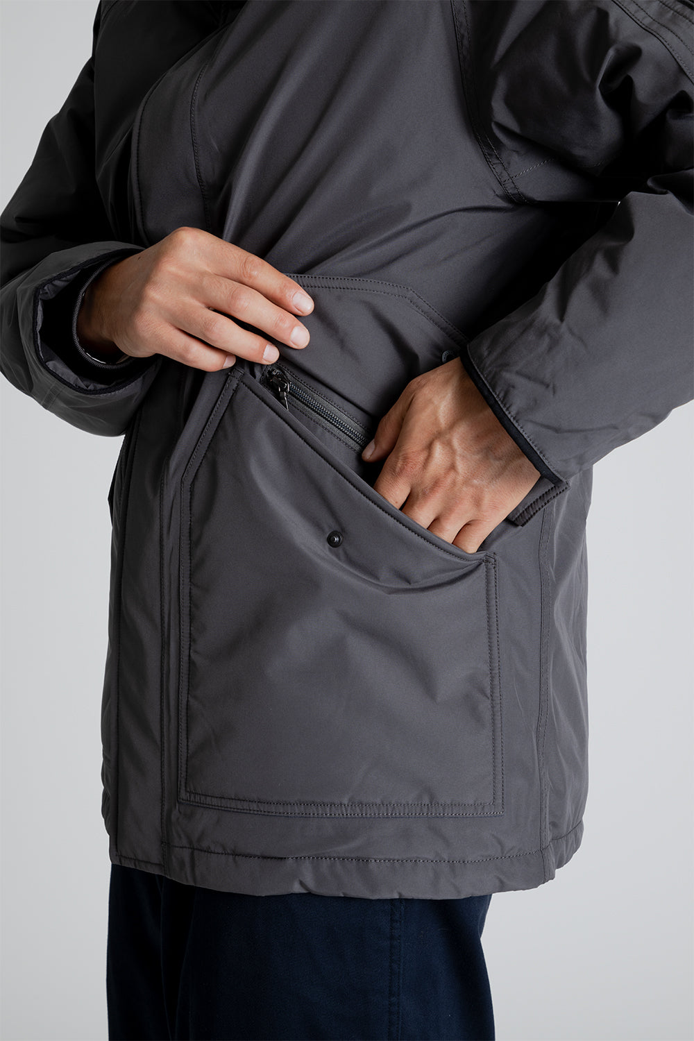 Nanamica GORE-TEX Down Coat in Gray