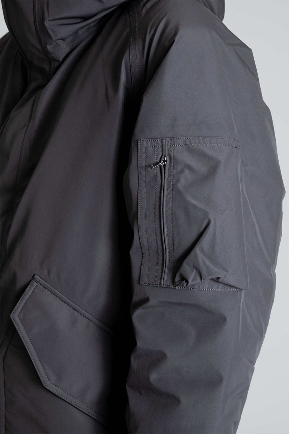 Nanamica GORE-TEX Down Coat in Gray