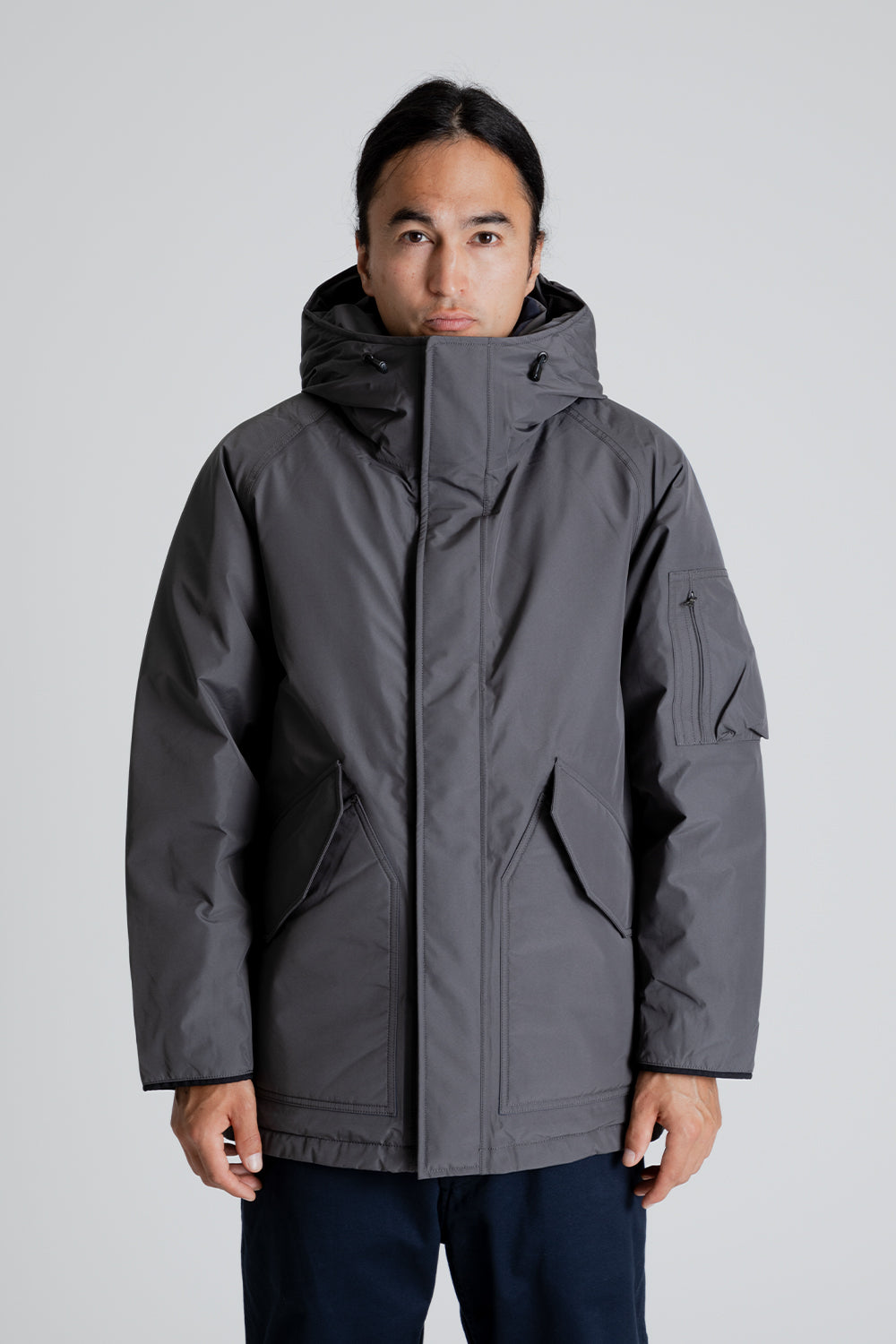 Nanamica GORE-TEX Down Coat in Gray