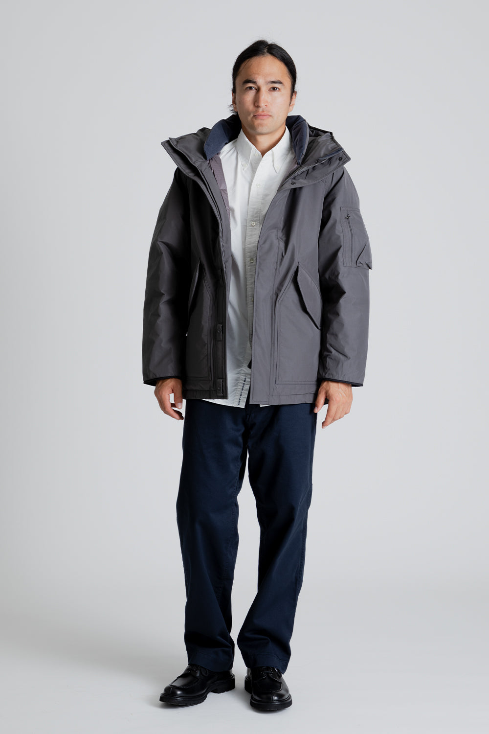 Nanamica GORE-TEX Down Coat in Gray