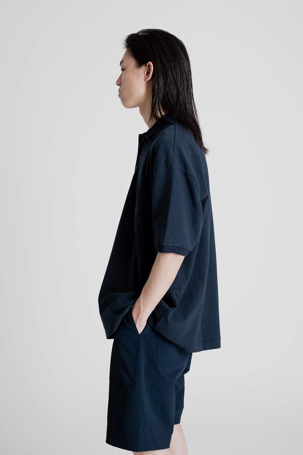 Nanamica_Half_Sleeve_Polo_Shirt_Navy