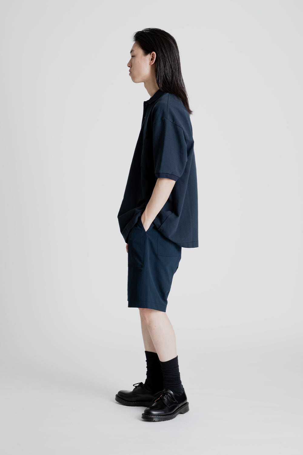 Nanamica_Half_Sleeve_Polo_Shirt_Navy