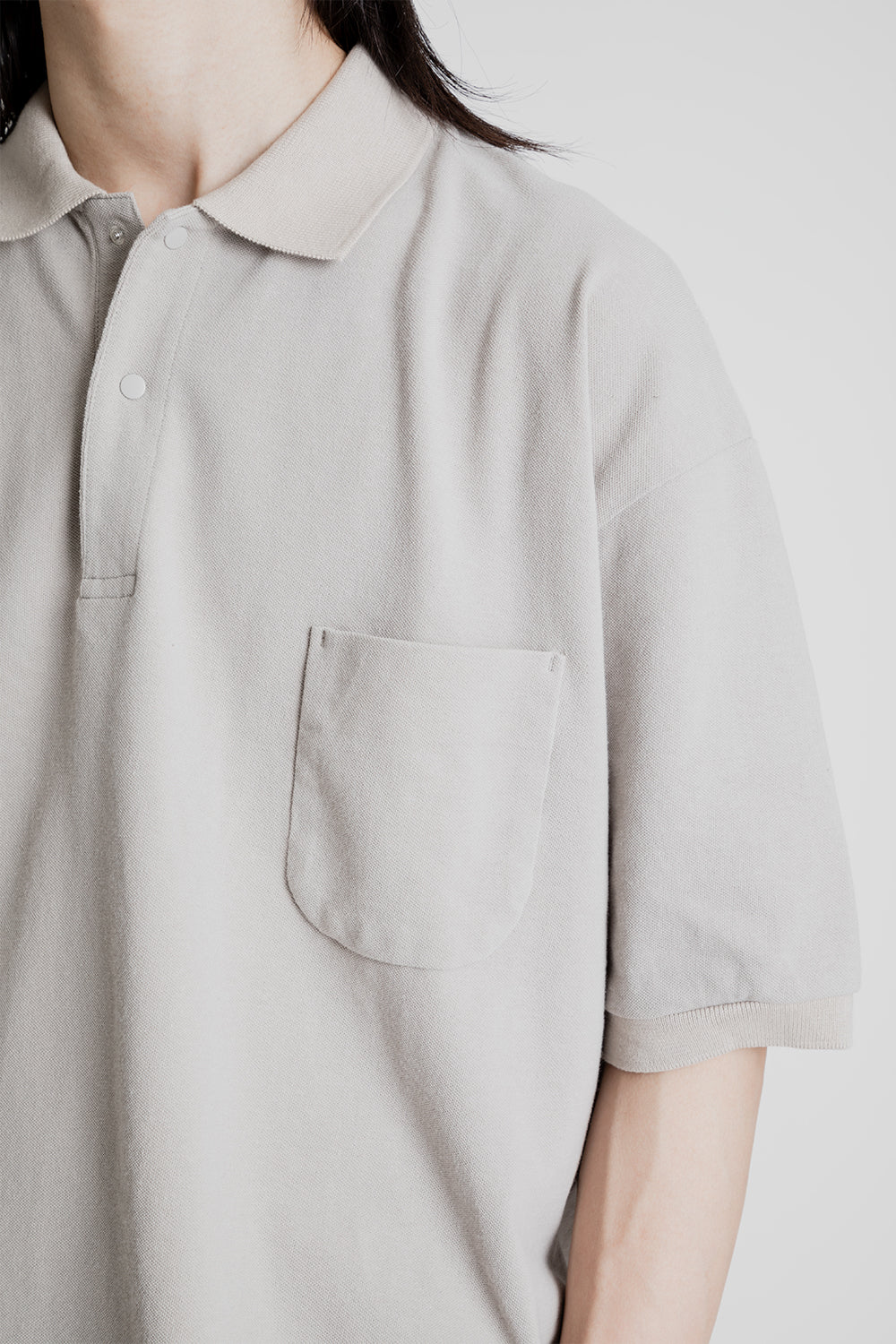 Nanamica_Half_Sleeve_Polo_Shirt_Taupe