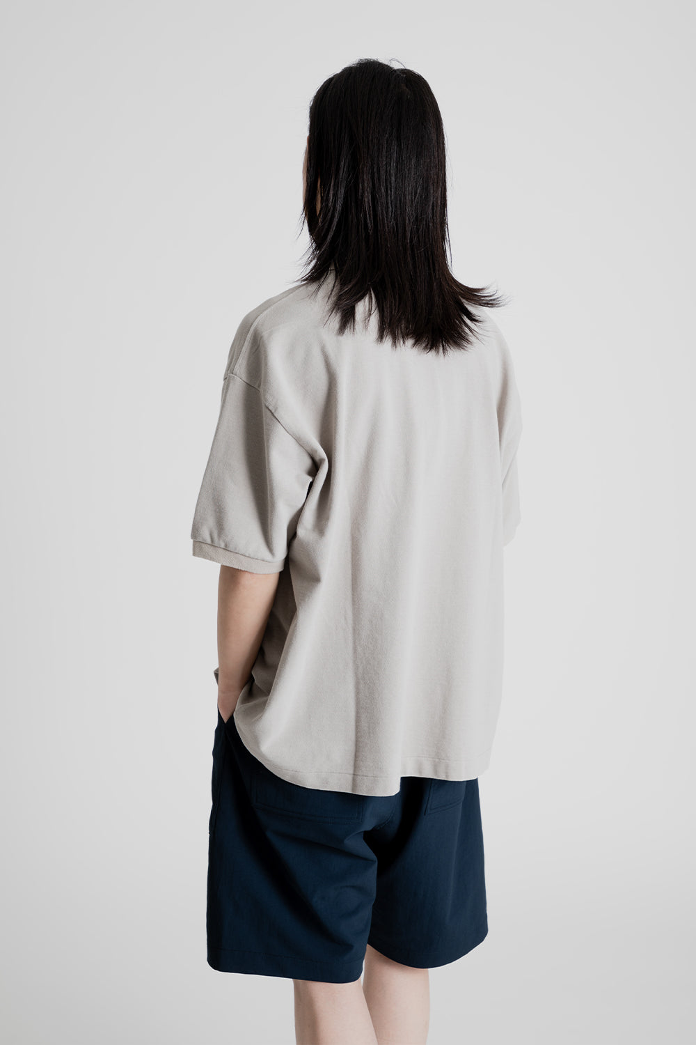 Nanamica_Half_Sleeve_Polo_Shirt_Taupe