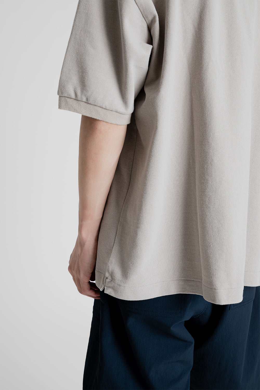 Nanamica_Half_Sleeve_Polo_Shirt_Taupe