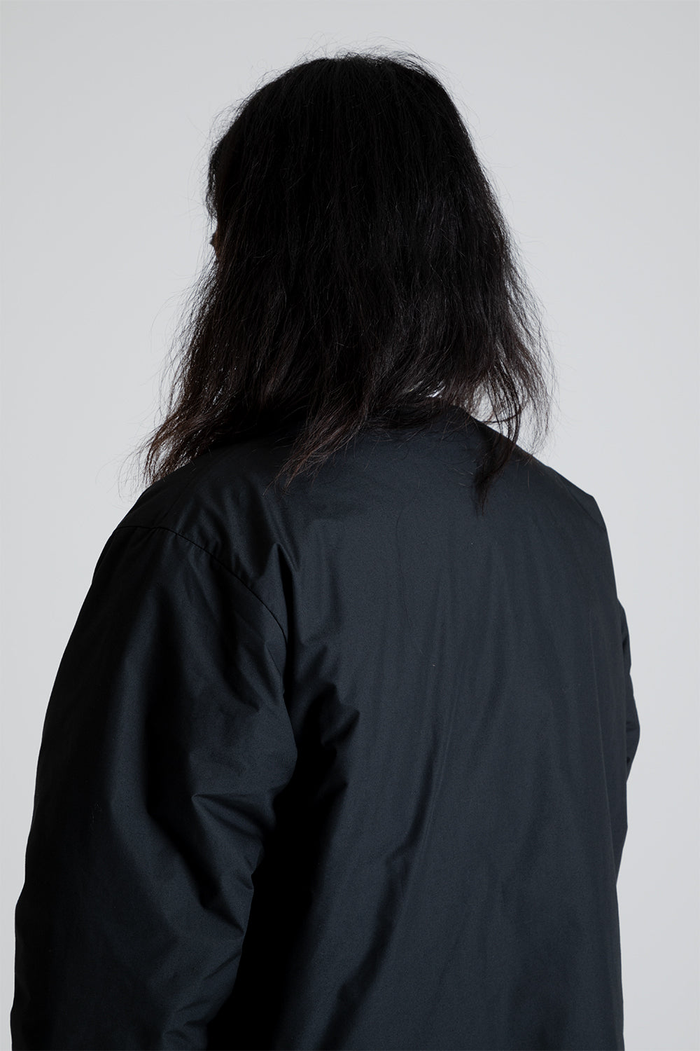 Nanamica Reversible Down Cardigan in Black