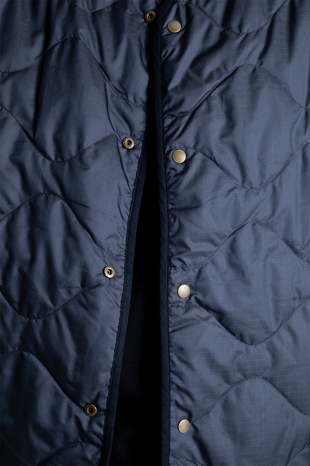 Nanamica Reversible Down Cardigan in Dark Navy