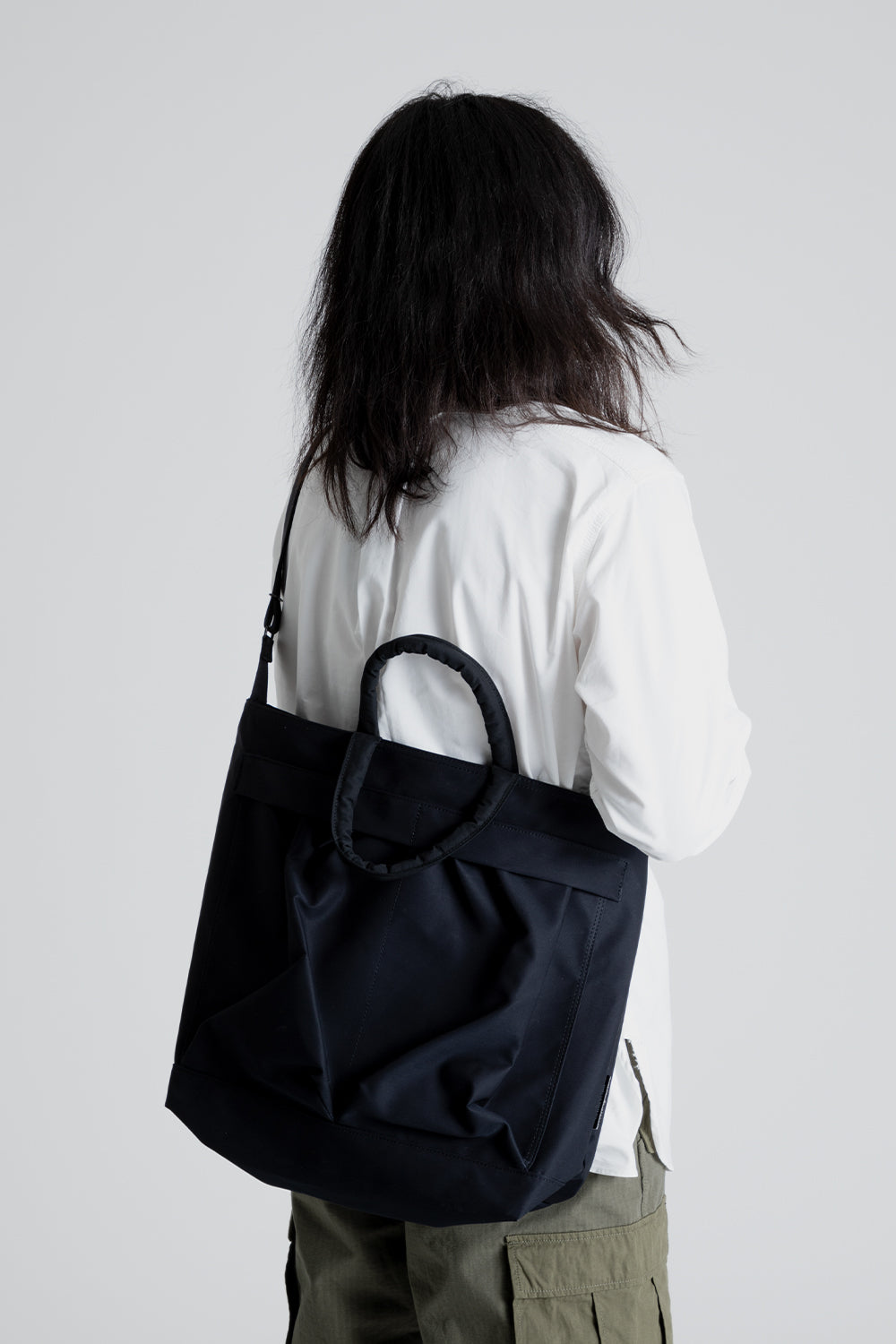 Water Repellent 2Way Tote Bag - Black - Wallace Mercantile Shop