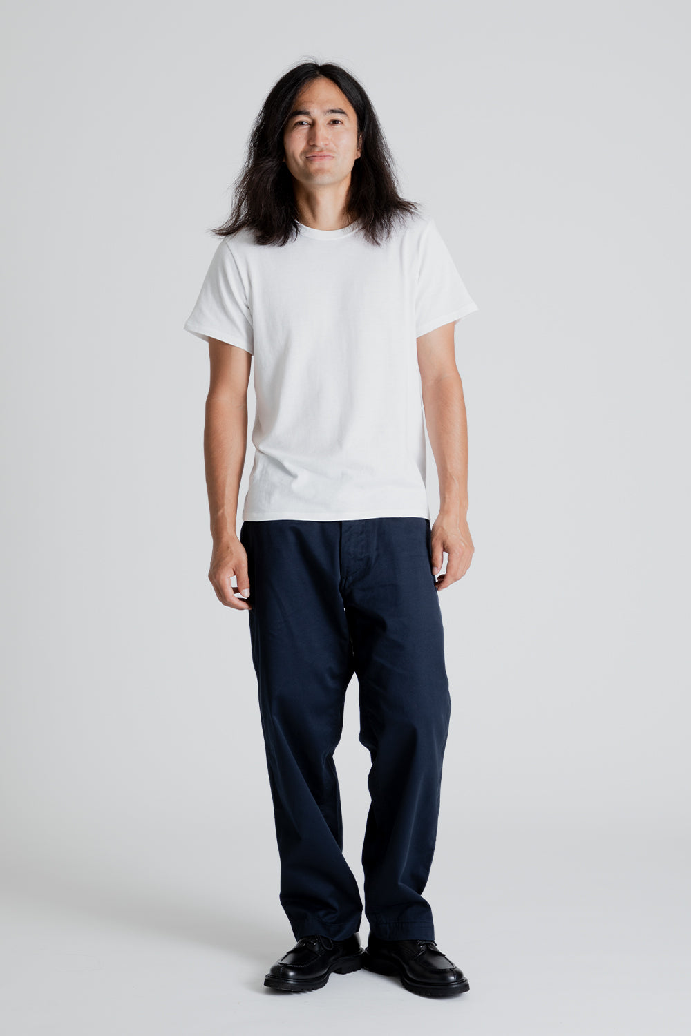Nanamica Wide Chino Pants in Navy
