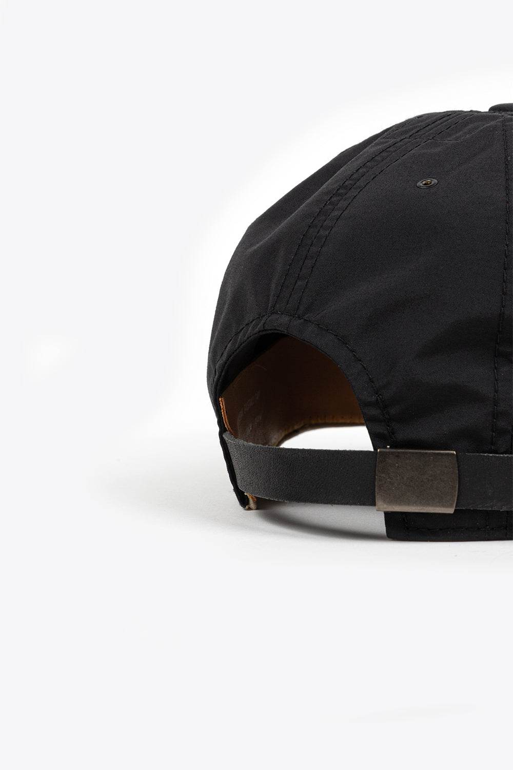 Poten Baseball Cap Nylon Black Water Repellent