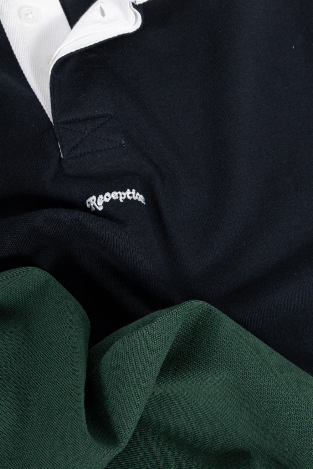 reception rugby polo shirt in color block