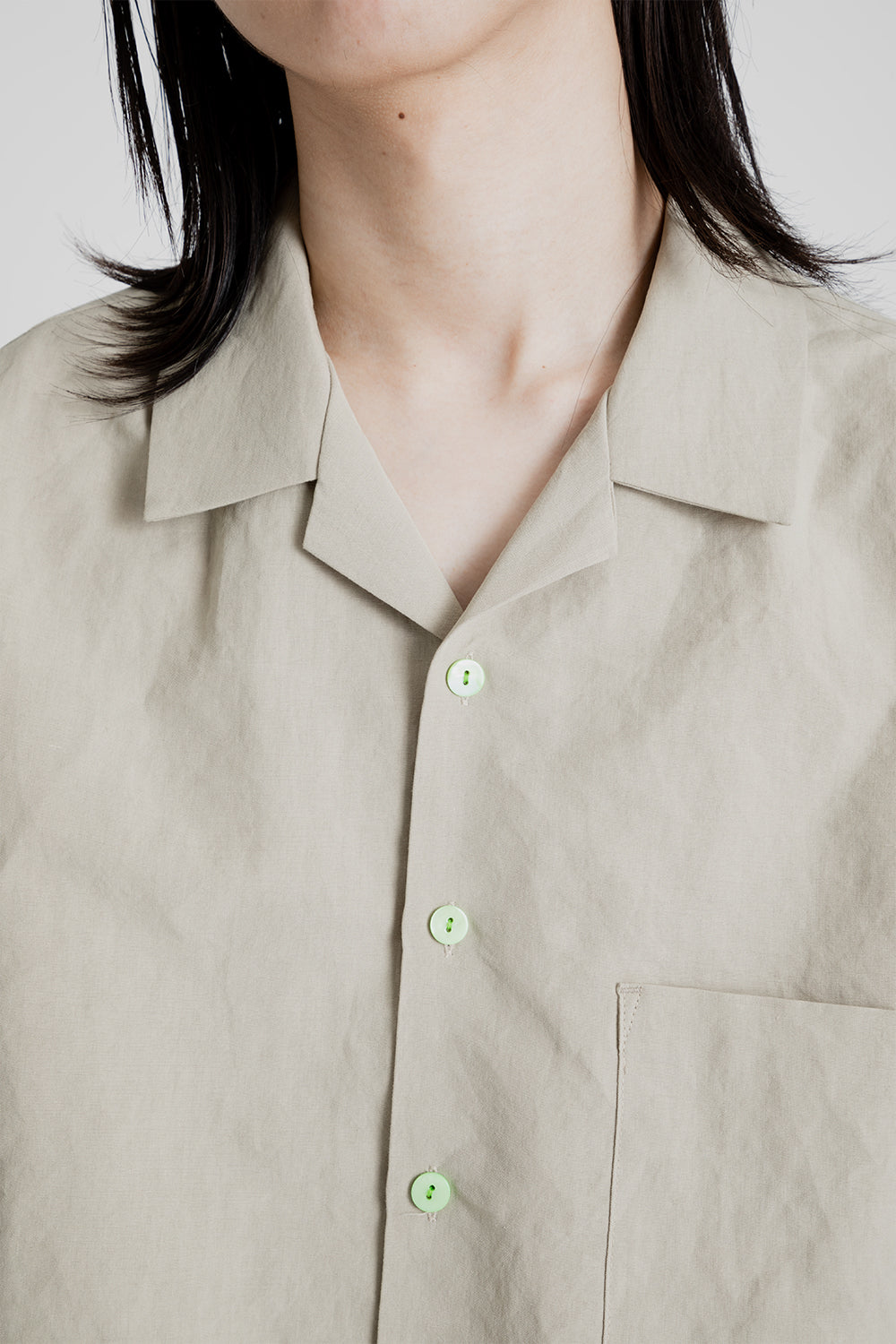 S.K Manor Hill Aloha Shirt in Beige Linen