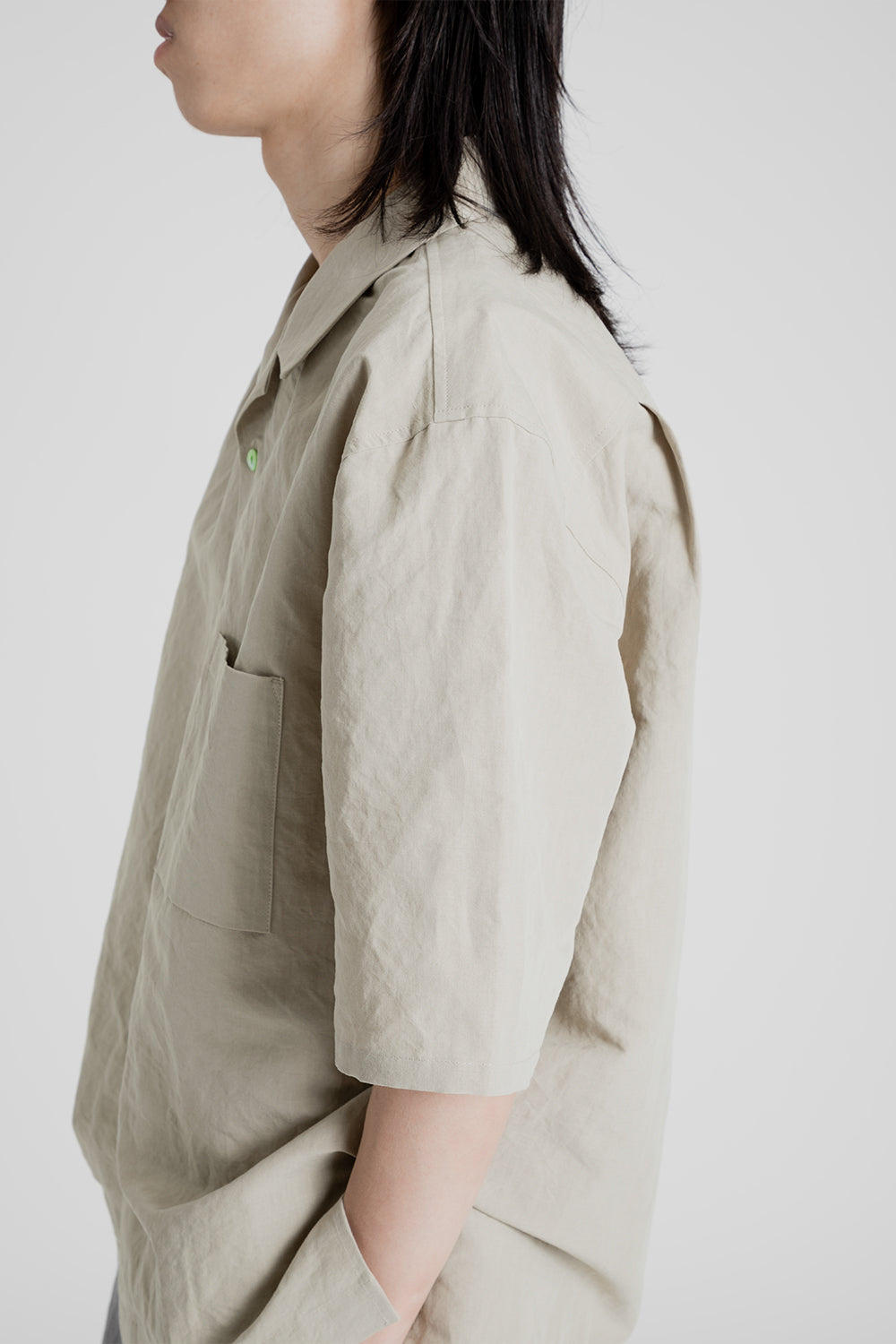 S.K Manor Hill Aloha Shirt in Beige Linen