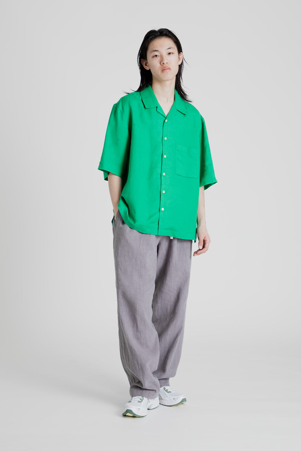 S.K Manor Hill Aloha Shirt in Kelly Green