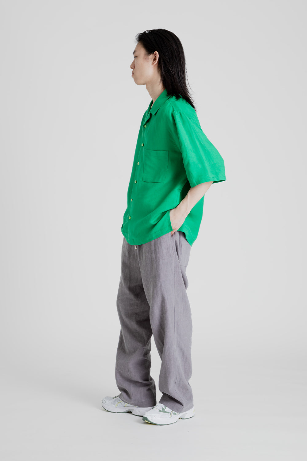 S.K Manor Hill Aloha Shirt in Kelly Green