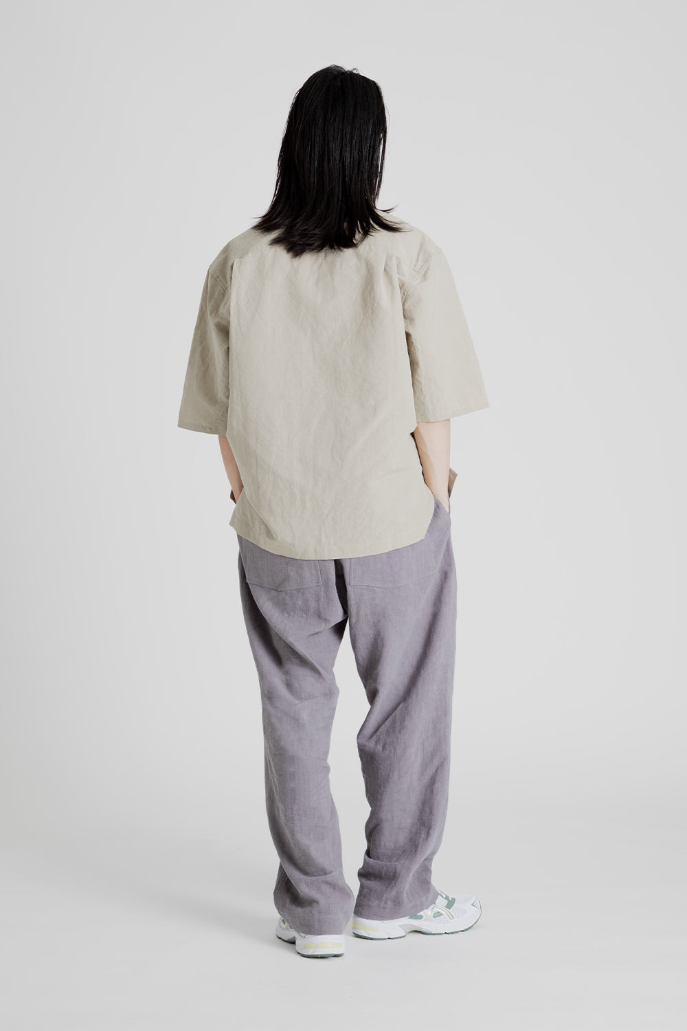 S.K Manor Hill Aloha Shirt in Big Bronco Grey Ramie