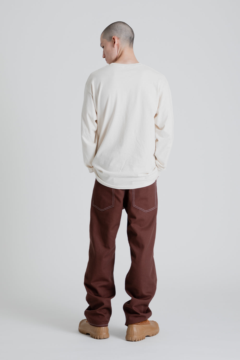 S.K. Manor Hill LS Butterfly T-Shirt in Natural